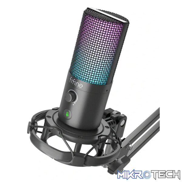 Fifine T669 Pro3 USB Microphone with Pop Filter and Boom Arm Stand - Image 4