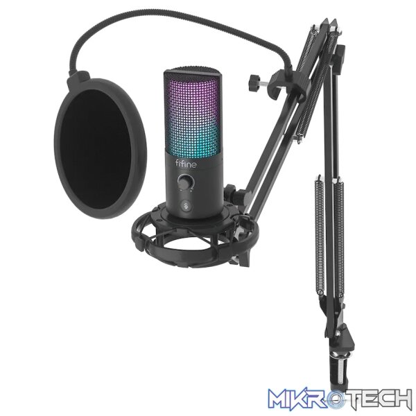 Fifine T669 Pro3 USB Microphone with Pop Filter and Boom Arm Stand Fifine T669 Pro3 USB Microphone with Pop Filter and Boom Arm Stand
