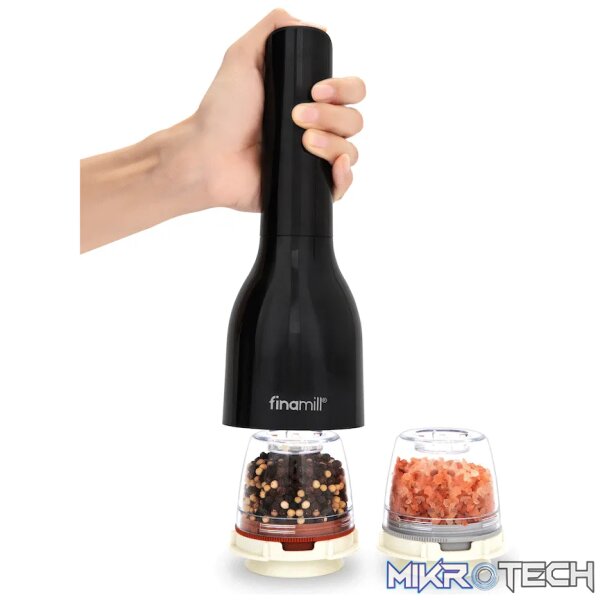 Finamill Battery-Operated Grinder - Midnight Black - Image 3