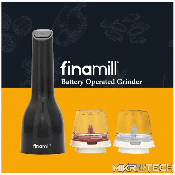 Finamill Battery-Operated Grinder - Midnight Black - Image 5