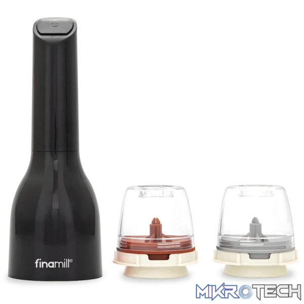 Finamill Battery-Operated Grinder - Midnight Black Finamill Battery-Operated Grinder - Midnight Black
