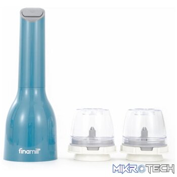 Finamill Battery Operated Grinder - Ocean Blue