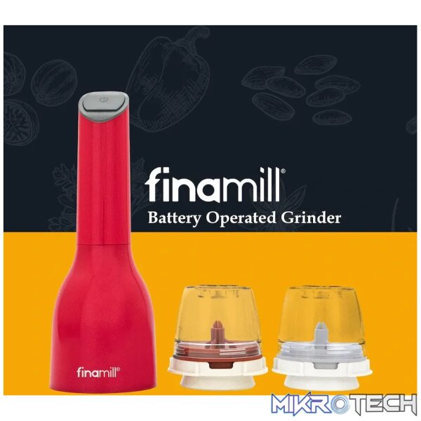 Finamill Battery-Operated Grinder - Sangria - Image 5