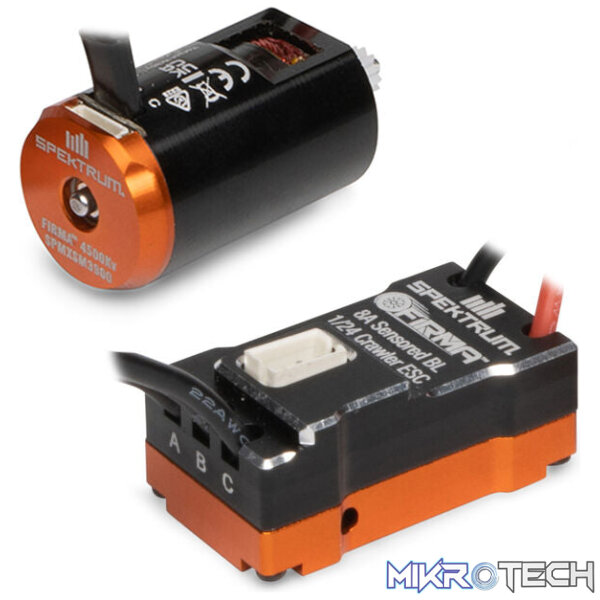 Firma 8A Sensored Brushless ESC / Motor Combo 1/24 Rock Crawlers Firma 8A Sensored Brushless ESC / Motor Combo 1/24 Rock Crawlers