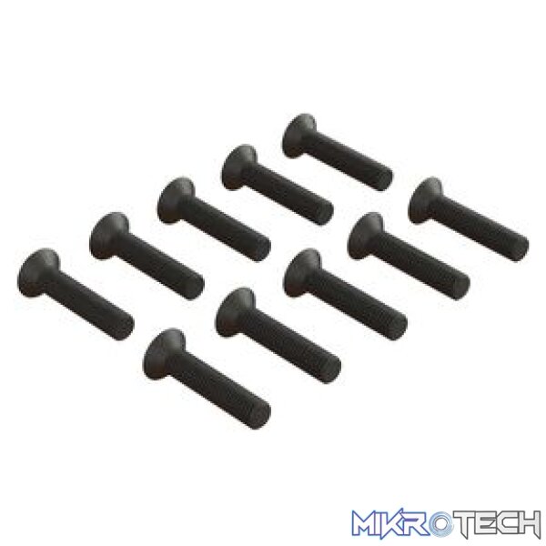 Flat Head Hex Machine Screw M3x14mm (10) Flat Head Hex Machine Screw M3x14mm (10)