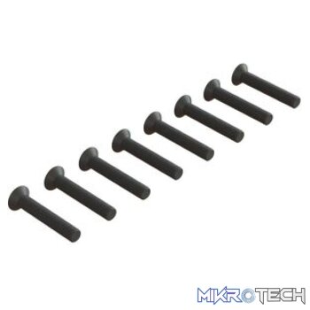 Flat Head Hex Machine Screw M3x18mm (10)