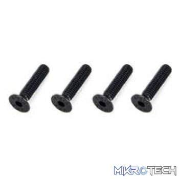 Flat Head Hex Machine Screw M4x18mm (4)