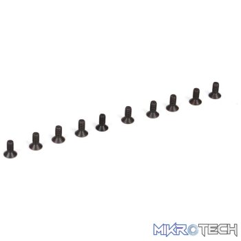 Flat Head Screws M2.5 x 6mm (10)