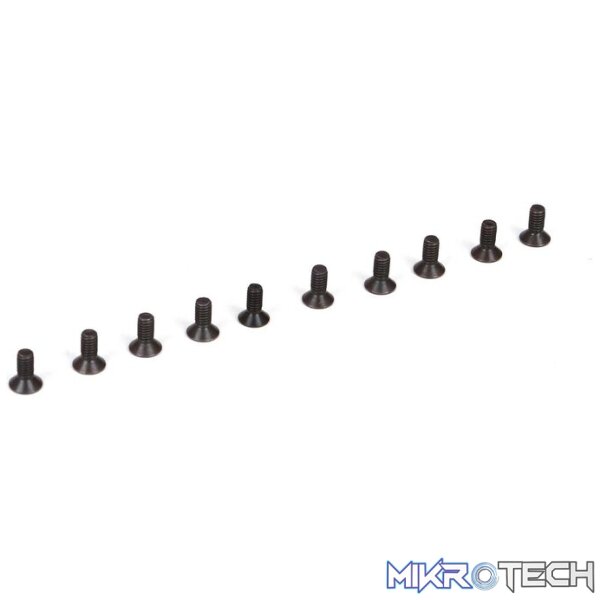 Flat Head Screws M2.5 x 6mm (10) Flat Head Screws M2.5 x 6mm (10)