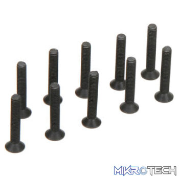 Flat Head Screws M3 x 18mm (10)