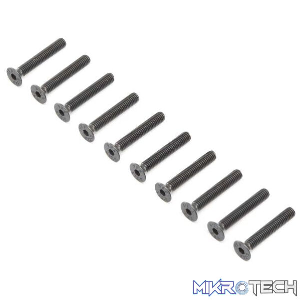 Flat Head Screws Steel Black Oxide M4 x 25mm (10) Flat Head Screws Steel Black Oxide M4 x 25mm (10)