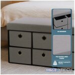 Foldable Storage Ottoman with Six Drawers - Image 6
