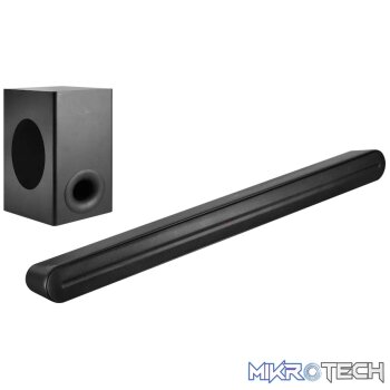 Gibson Clarke Cambridge Series 2.1 160w Soundbar with Wireless Subwoofer - Black