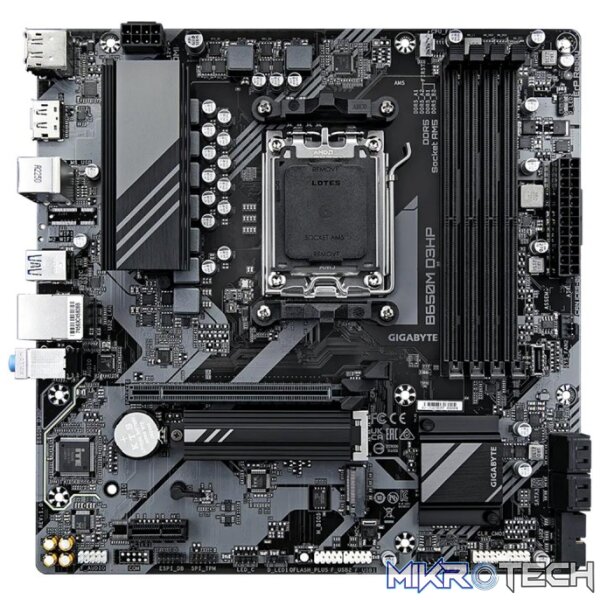 Gigabyte B650M D3HP AMD B650 Ryzen Socket AM5 Micro-ATX Motherboard - Image 2