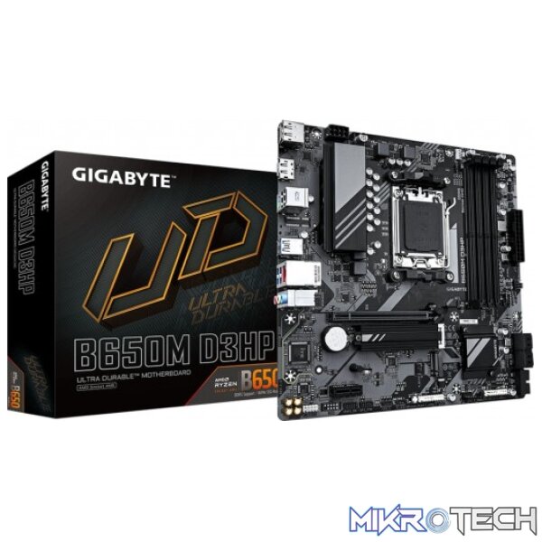 Gigabyte B650M D3HP AMD B650 Ryzen Socket AM5 Micro-ATX Motherboard Gigabyte B650M D3HP AMD B650 Ryzen Socket AM5 Micro-ATX Motherboard