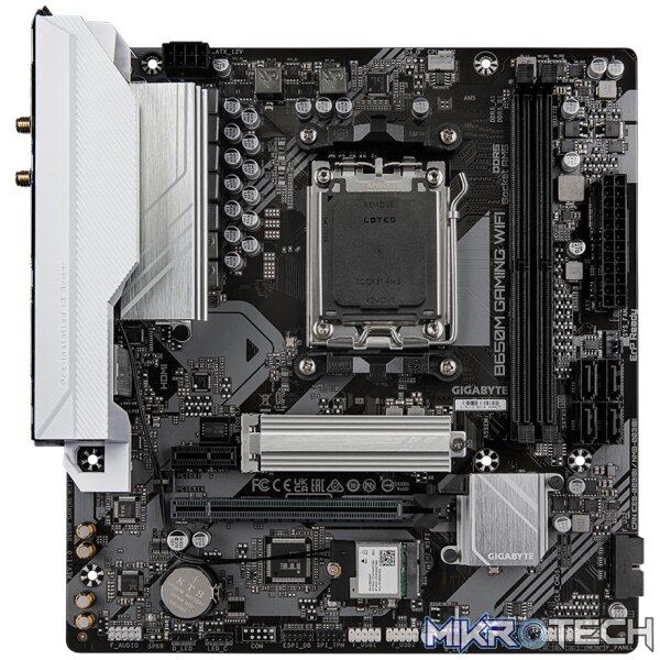 Gigabyte B650M GAMING WIFI AMD B650 Ryzen Socket AM5 Micro-ATX Motherboard - Image 2