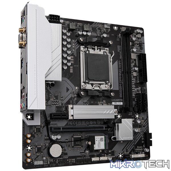 Gigabyte B650M GAMING WIFI AMD B650 Ryzen Socket AM5 Micro-ATX Motherboard - Image 3