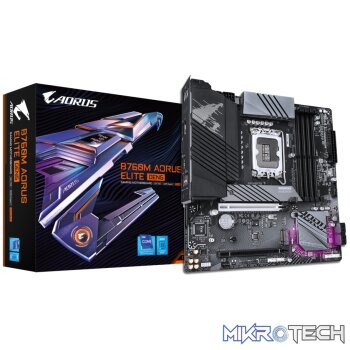 Gigabyte B760M AORUS ELITE LGA 1700 micro-ATX DDR5 Motherboard