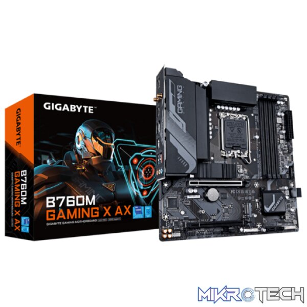 Gigabyte B760M GAMING X AX LGA 1700 Micro-ATX DDR5 Motherboard Gigabyte B760M GAMING X AX LGA 1700 Micro-ATX DDR5 Motherboard
