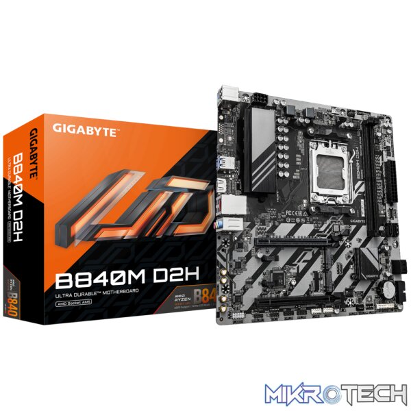 Gigabyte B840M D2H AM5 Micro?ATX DDR5 Motherboard Gigabyte B840M D2H AM5 Micro?ATX DDR5 Motherboard