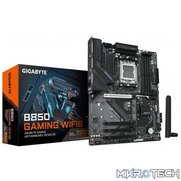 Gigabyte B850 GAMING WIFI6 AMD B850 Ryzen Socket AM5 ATX Motherboard Gigabyte B850 GAMING WIFI6 AMD B850 Ryzen Socket AM5 ATX Motherboard