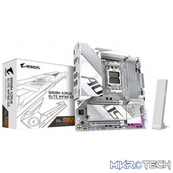 Gigabyte B850M AORUS ELITE WIFI6E ICE AMD B850 Ryzen AM5 Micro-ATX Motherboard