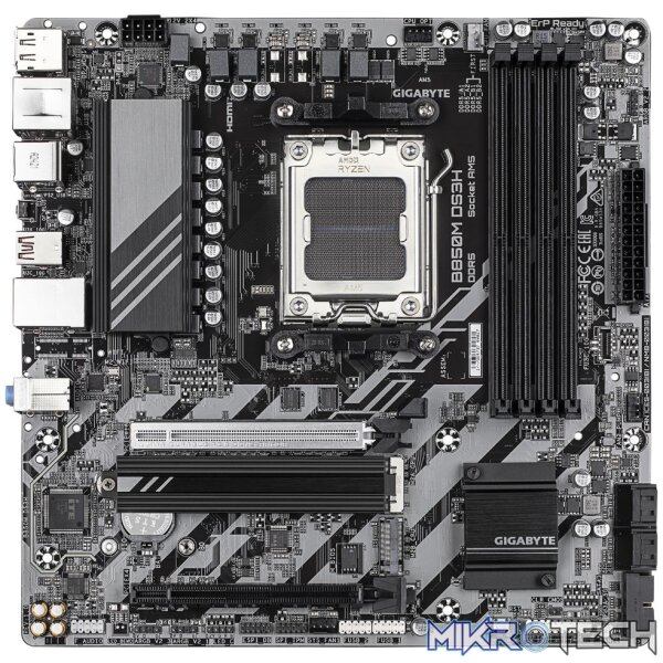 Gigabyte B850M DS3H B850 Ryzen Socket AM5 Micro ATX Motherboard - Image 2