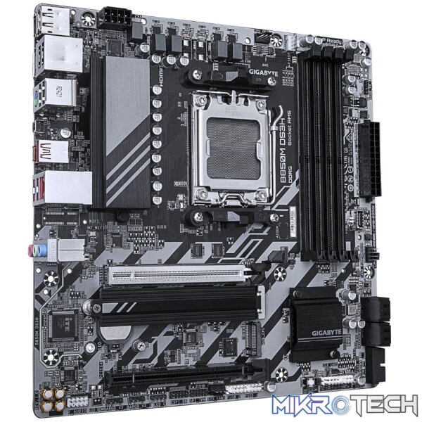 Gigabyte B850M DS3H B850 Ryzen Socket AM5 Micro ATX Motherboard - Image 3