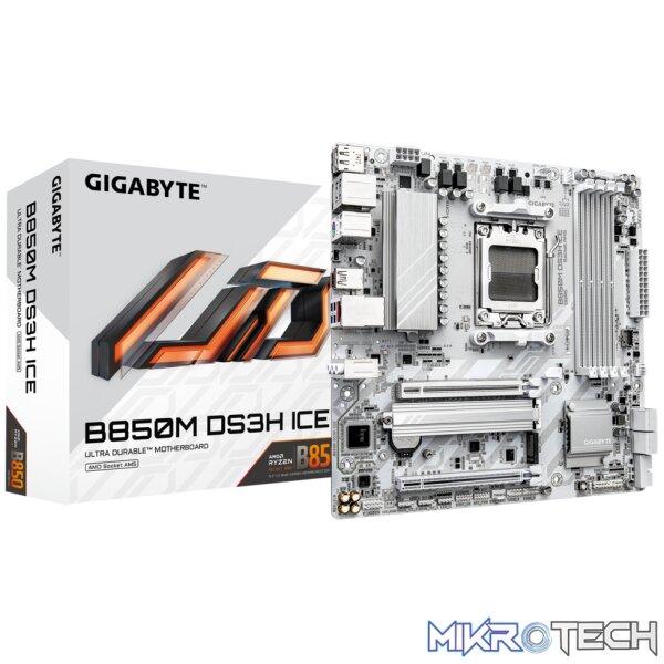 Gigabyte B850M DS3H ICE AM5 Micro?ATX DDR5 Motherboard Gigabyte B850M DS3H ICE AM5 Micro?ATX DDR5 Motherboard