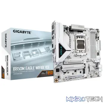 Gigabyte B850M EAGLE WIFI6E ICE AMD B850 Ryzen Socket AM5 Micro-ATX Motherboard