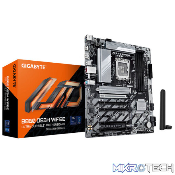 Gigabyte B860 DS3H WiFi6E Intel ATX LGA1851 DDR5 Motherboard Gigabyte B860 DS3H WiFi6E Intel ATX LGA1851 DDR5 Motherboard