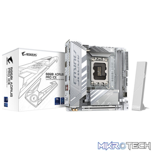 Gigabyte B860I AORUS PRO ICE Intel LGA1851 Mini-ITX DDR5 Motherboard Gigabyte B860I AORUS PRO ICE Intel LGA1851 Mini-ITX DDR5 Motherboard