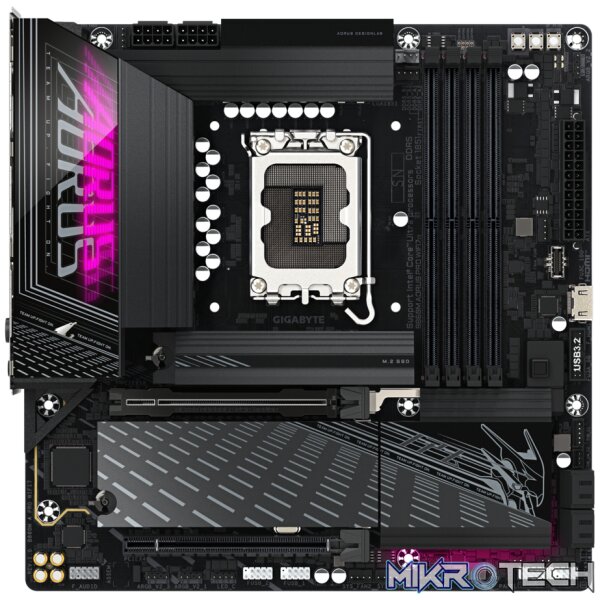 Gigabyte B860M AORUS PRO WiFi7 Intel LGA1851 Micro-ATX DDR5 Motherboard - Image 2