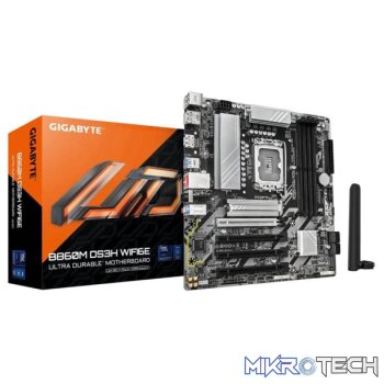 Gigabyte B860M DS3H WIFI6E LGA 1851 mATX DDR5 Motherboard