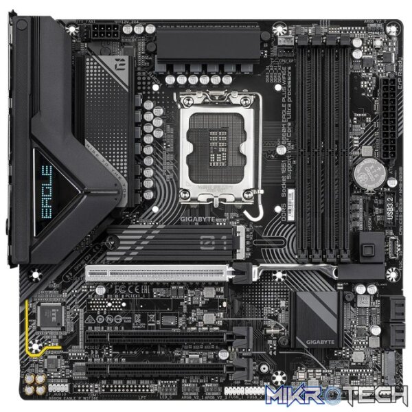 Gigabyte B860M EAGLE PLUS WIFI6E LGA 1851 mATX DDR5 Motherboard - Image 2