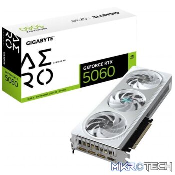 Gigabyte GeForce RTX 5060 AERO OC 8GB GDDR7 128-bit PCIe 5.0 Graphics Card