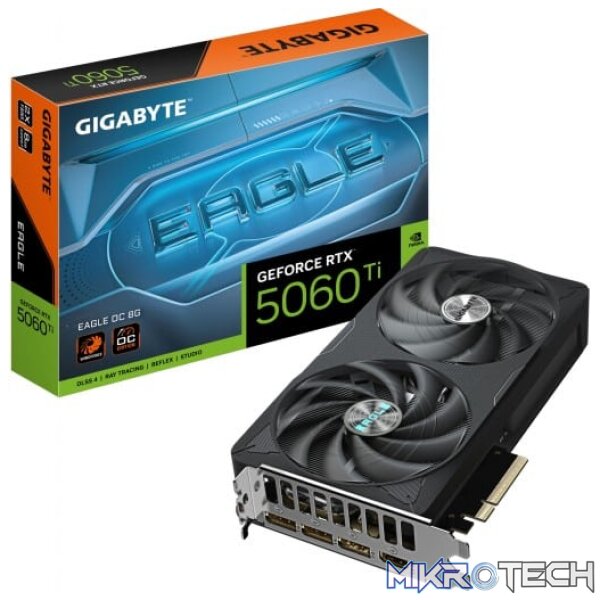 Gigabyte GeForce RTX 5060 Ti EAGLE OC 8GB GDDR7 128-bit PCIe 5.0 Graphics Card Gigabyte GeForce RTX 5060 Ti EAGLE OC 8GB GDDR7 128-bit PCIe 5.0 Graphics Card
