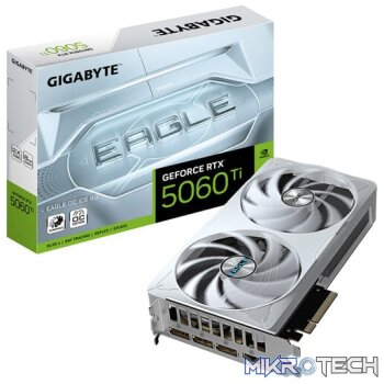 Gigabyte GeForce RTX 5060 Ti EAGLE OC ICE 8GB GDDR7 128-bit PCIe 5.0 Graphics Card