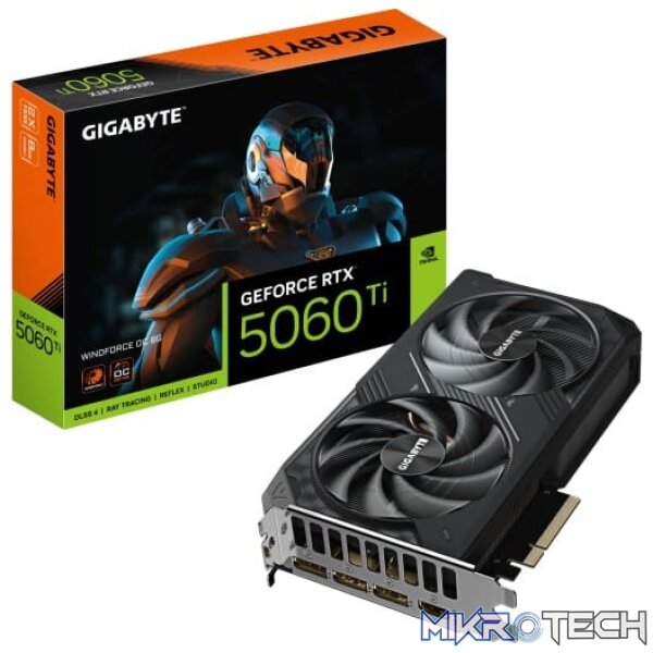 Gigabyte GeForce RTX 5060 Ti WINDFORCE OC 8GB GDDR7 128-bit PCIe 5.0 Graphics Card Gigabyte GeForce RTX 5060 Ti WINDFORCE OC 8GB GDDR7 128-bit PCIe 5.0 Graphics Card