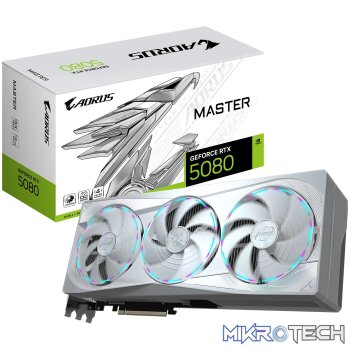 Gigabyte GeForce RTX 5080 AORUS MASTER ICE 16GB GDDR7 256-bit PCIe 5.0 Graphics Card