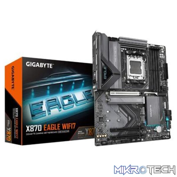 Gigabyte X870 EAGLE WIFI7 AMD Ryzen Socket AM5 ATX Motherboard Gigabyte X870 EAGLE WIFI7 AMD Ryzen Socket AM5 ATX Motherboard