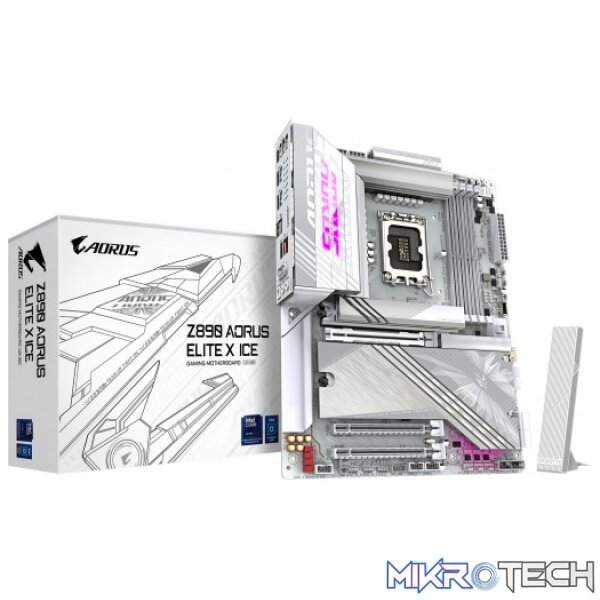 Gigabyte Z890 AORUS ELITE X ICE Intel LGA1851 ATX Motherboard Gigabyte Z890 AORUS ELITE X ICE Intel LGA1851 ATX Motherboard