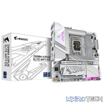 Gigabyte Z890M AORUS ELITE WIFI7 ICE Intel LGA 1851 Micro-ATX Motherboard