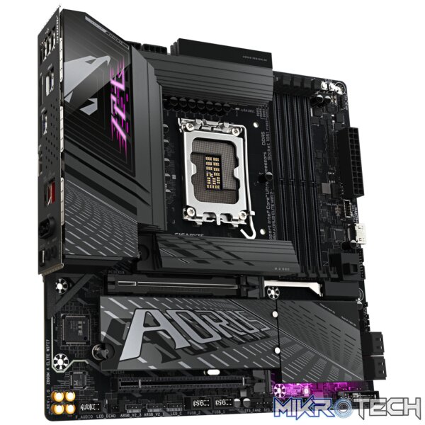 Gigabyte Z890M AORUS ELITE WIFI7 Intel LGA 1851 Micro-ATX Motherboard - Image 3
