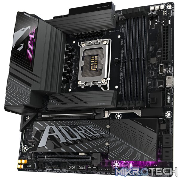 Gigabyte Z890M AORUS ELITE WIFI7 Intel LGA 1851 Micro-ATX Motherboard - Image 4