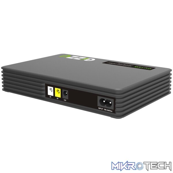 Gizzu SURF Simple 18W 55Wh LiFePO4 MINI DC UPS - Black - Image 2