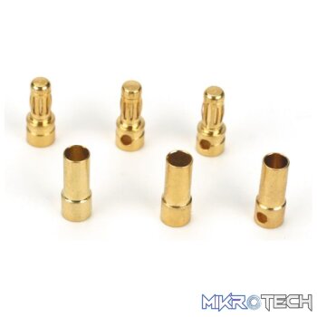 Gold Bullet Connector Set3.5mm (3)