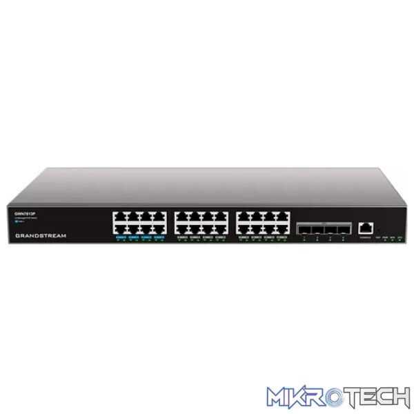Grandstream Enterprise 24-Port L3 Managed PoE++ Switch | GWN7813P Grandstream Enterprise 24-Port L3 Managed PoE++ Switch | GWN7813P