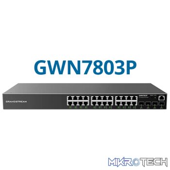 Grandstream Enterprise L2++ 24 port Managed GbE PoE Switch 120W | GWN7803PL-PRO