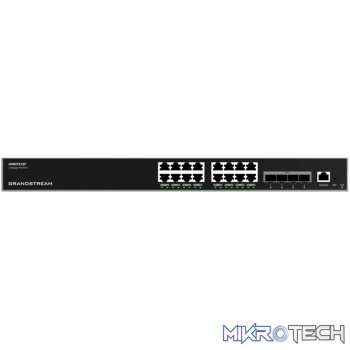 Grandstream Enterprise L3 16 port Managed GbE PoE+ Switch 240W | GWN7812P